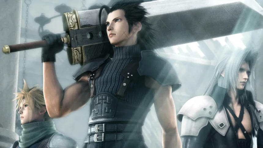 Zack Fair Posing with his Sword From Crisis Core: Final Fantasy VII Reunion