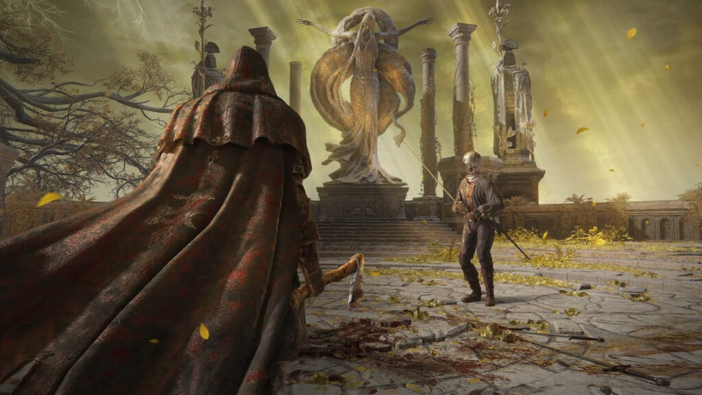 Elden Ring Screenshot featuring a Duel in the Royal Colosseum