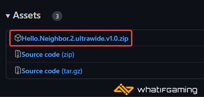 GitHub > Assets > Patch Zip” class=”wp-image-59755″ srcset=”https://whatifgaming.com/wp-content/uploads/2022/12/Hello-Neighbor-2-Patch.png 419w, https://whatifgaming.com/wp-content/uploads/2022/12/Hello-Neighbor-2-Patch-300×143.png 300w” sizes=”(max-width: 419px) 100vw, 419px”/><figcaption class=