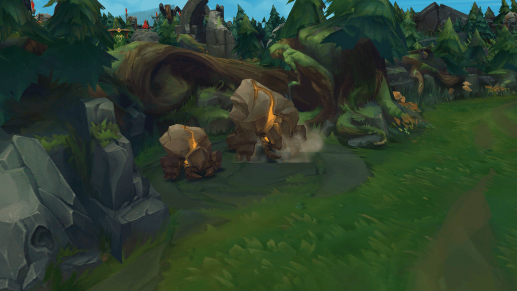 The Krugs jungle camp from Season 13 of League of Legends