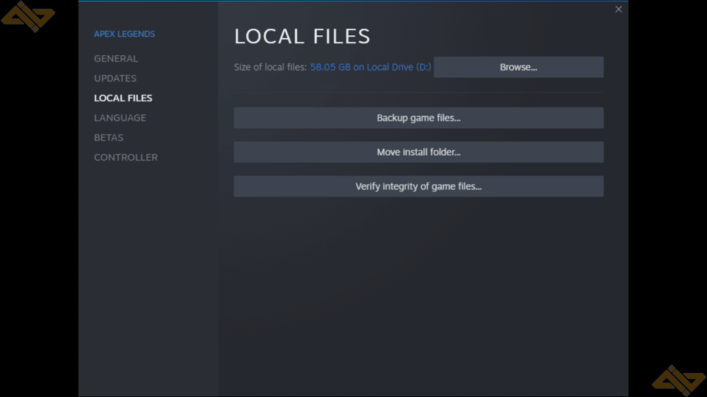 Finding the local installation files via Steam