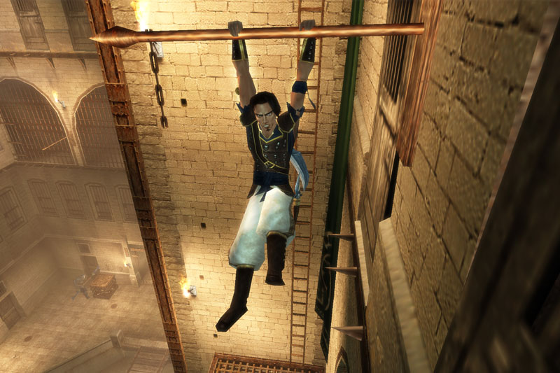 Prince of Persia Swings from a pole