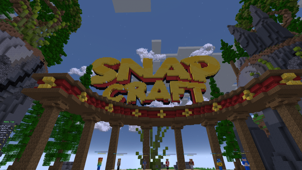 A screenshot of SnapCraft's lobby