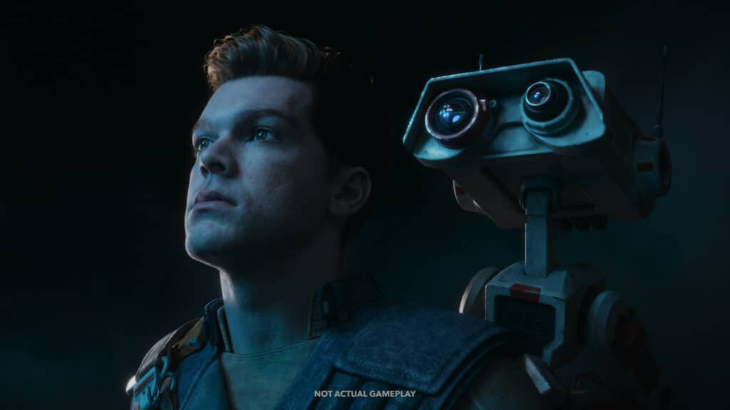 Image shows Cal and his robotic buddy