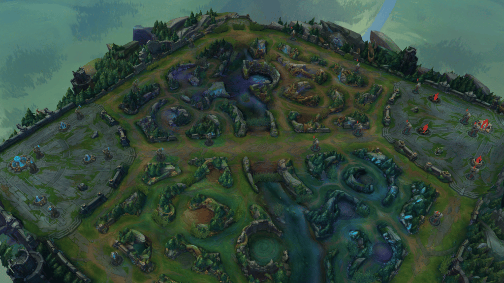 Summoner's Rift Map from Season 13 in League of Legends