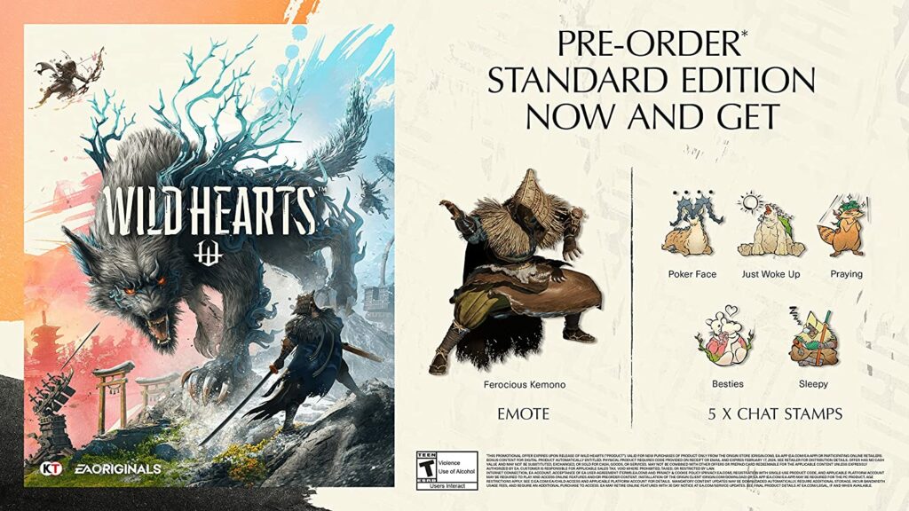 Wild Hearts Pre-Order Bonus of Standard Edition