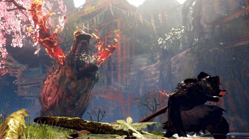 This image shows a character fighting monster - Wild Hearts Release Date