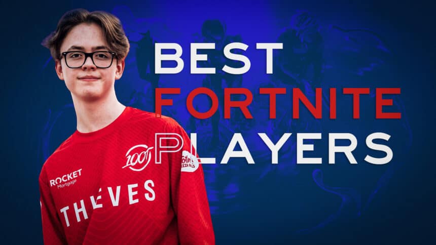 Photo of Brodie Franks and a text that reads "Best Fortnite Players"