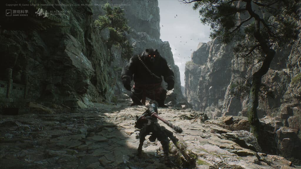Image shows a bear enemy Black Myth Wukong release date