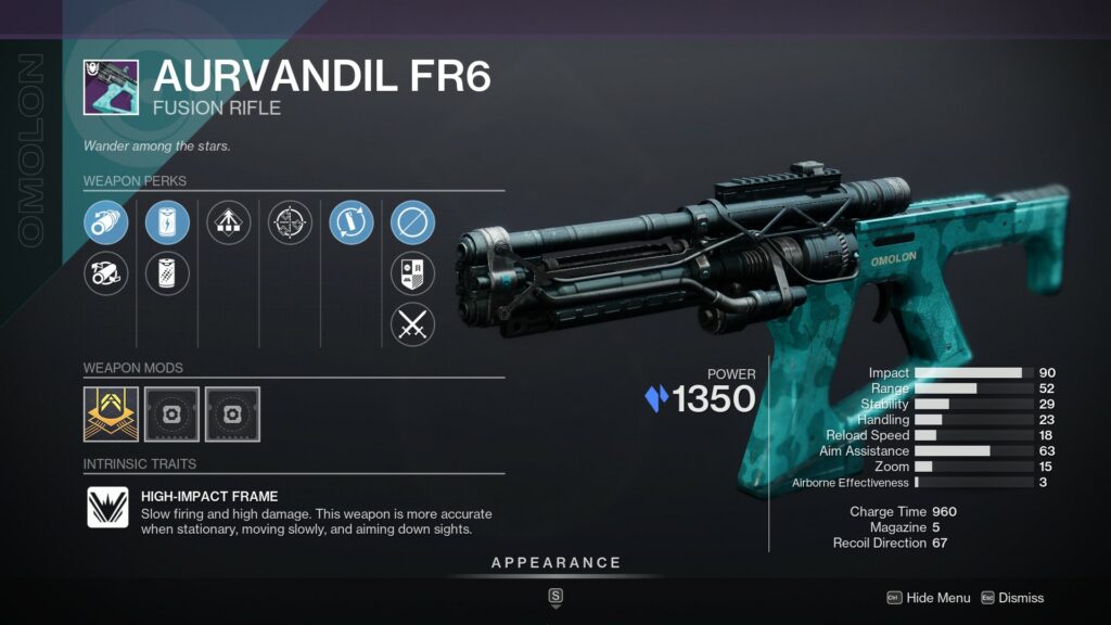 Destiny 2 Every new weapon in Season of the Seraph - Aurvandil