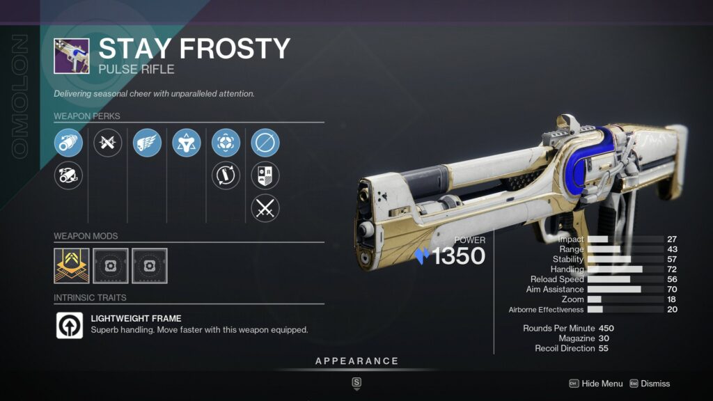 Stay Frosty in inventory