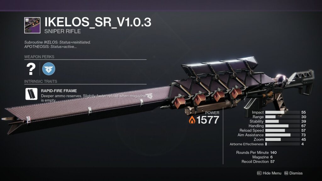 Destiny 2 Every new weapon in Season of the Seraph - Ikelos Sniper