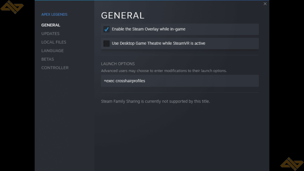 Typing in "+exec crosshairprofiles" under launch options from the steam Apex Legends menu.