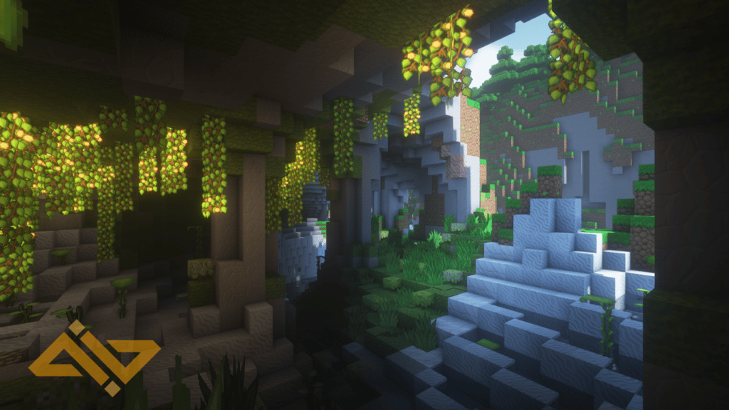 Minecraft Lush Cave Wallpaper