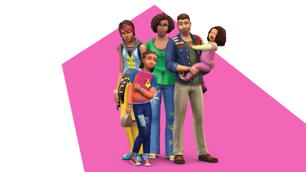 the sims 4 parents and their family