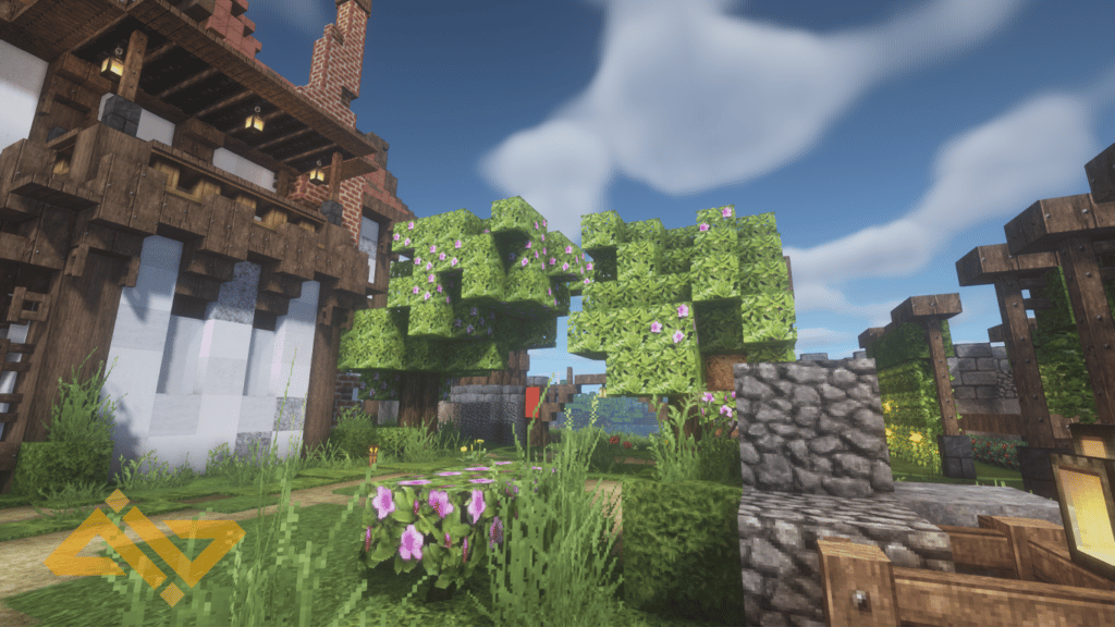 Minecraft Village Gate Wallpaper
