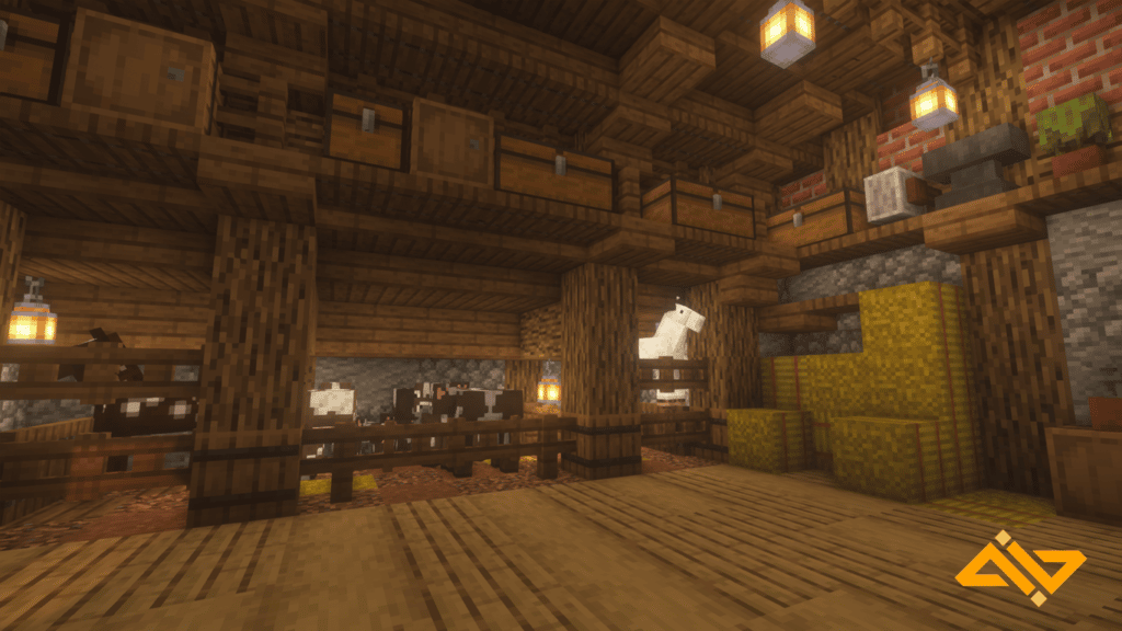 Minecraft Barn Interior