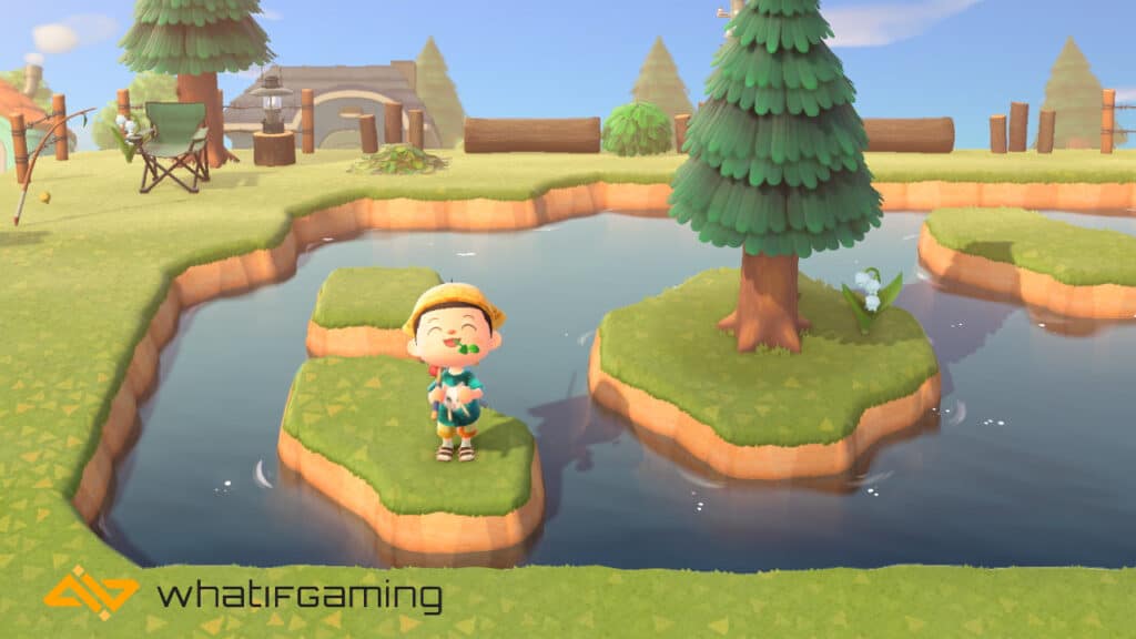 How to get log stakes in Animal Crossing.