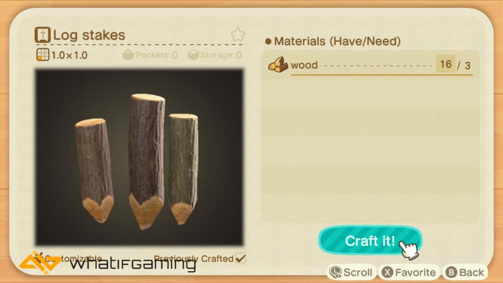 How to get log stakes in Animal Crossing - Log stake DIY recipe. 