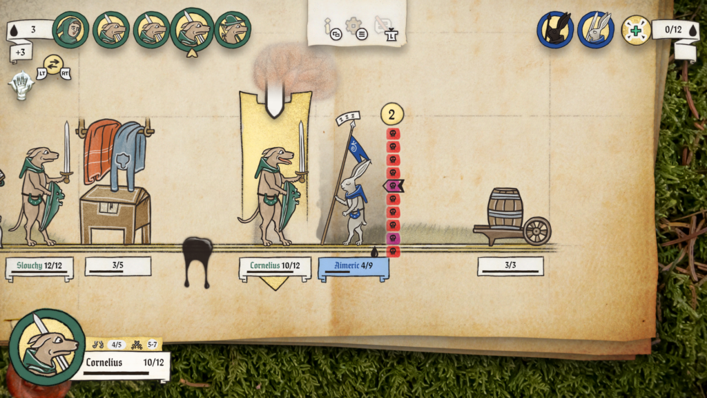 Inkulinati Gameplay Screenshot featuring combat