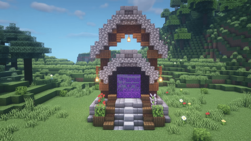 Medieval-Style Nether Portal
