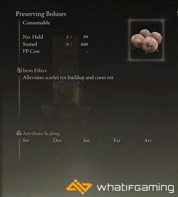 Preserving Boluses item description