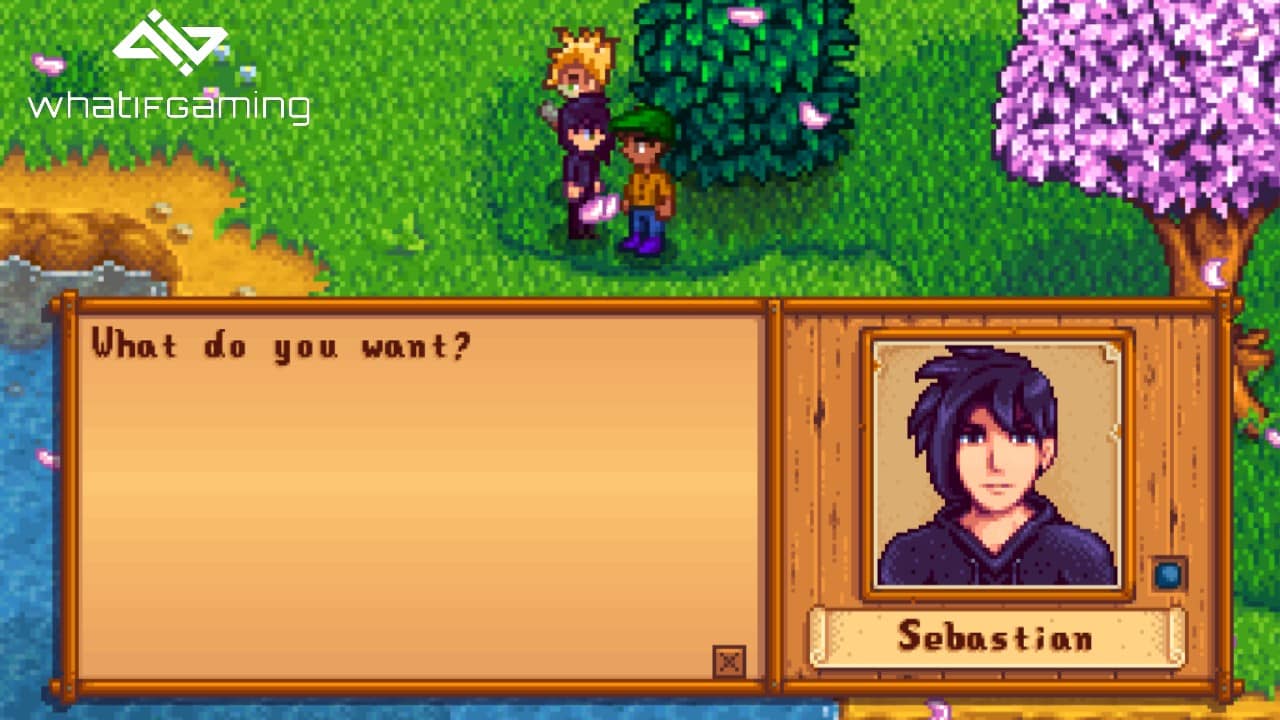 Sebastian's initial dialogue being exhausted