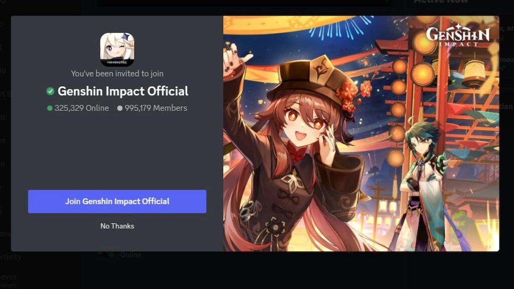 How to join the Genshin Impact Discord server