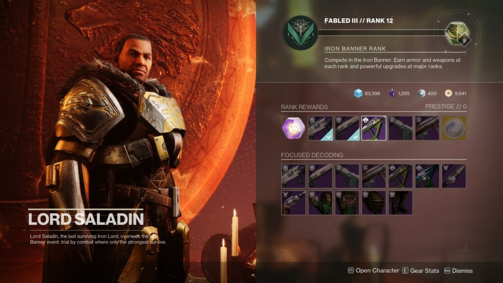 Destiny 2 Saladin in Tower. 