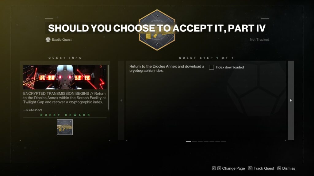 Destiny 2 4-Timer Refit - Should You Choose to Accept it Part 4 step 1.