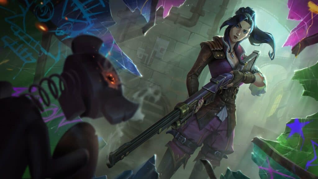 How Elo is calculated in League of Legends - Caitlyn splash art. 