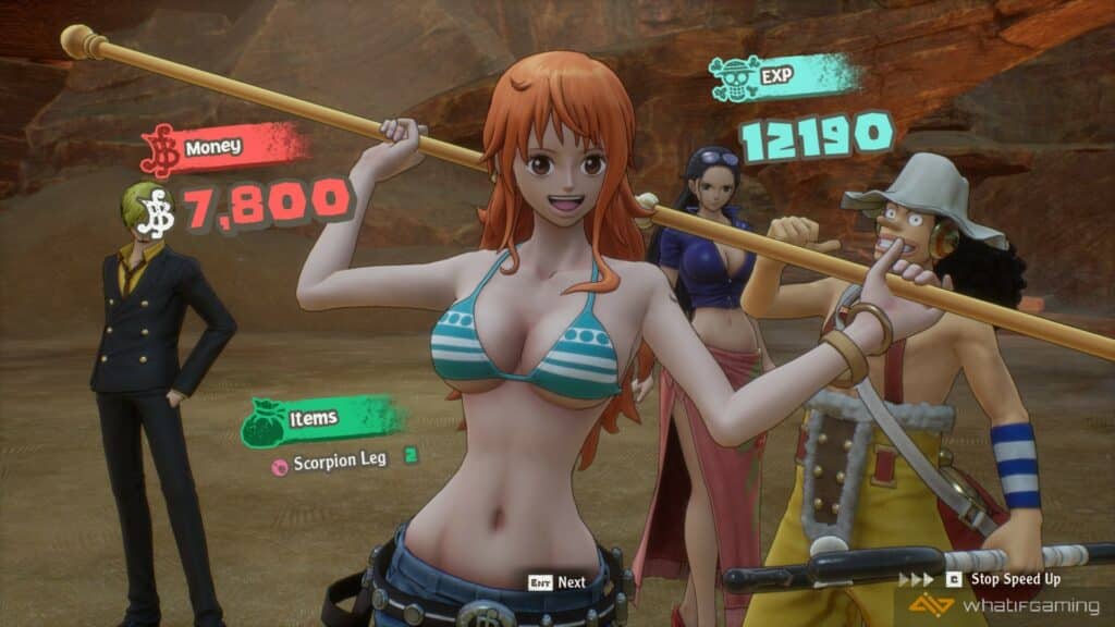 One Piece Odyssey Victory Screen