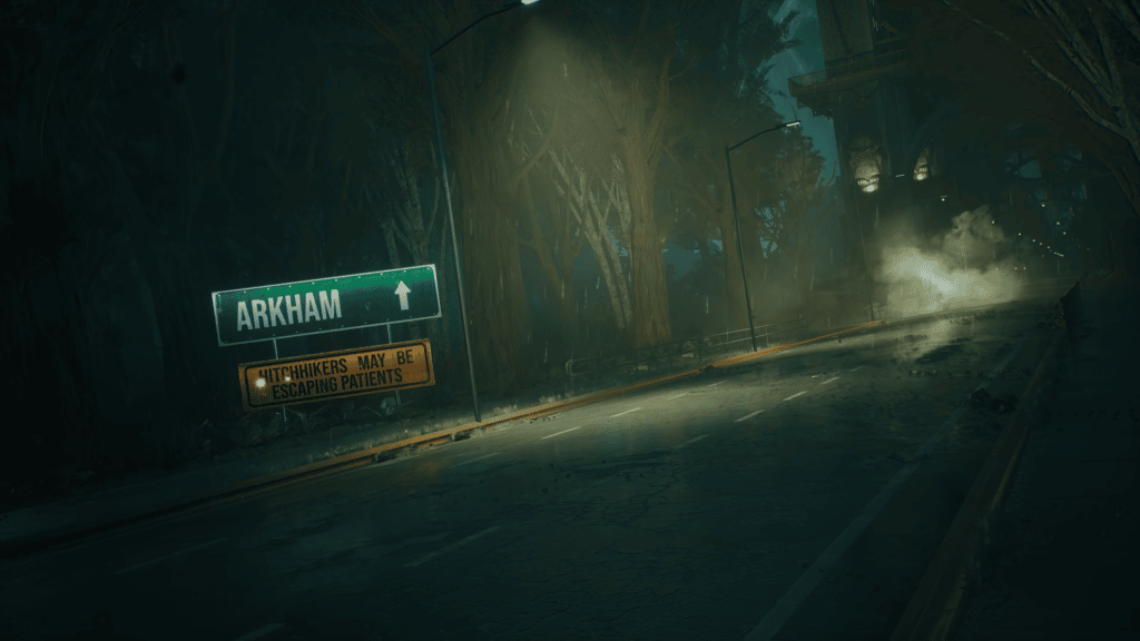 Image shows the location of Arkham