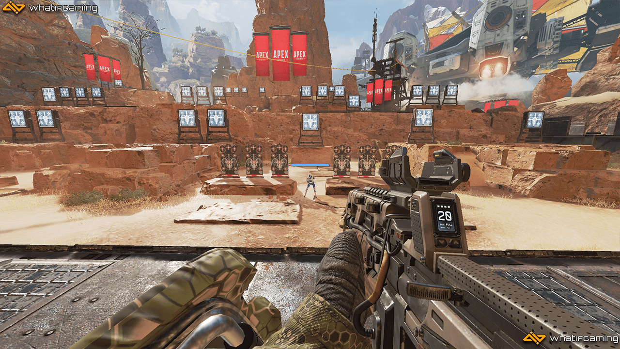 Showing what 95 FOV looks like in Apex Legends.