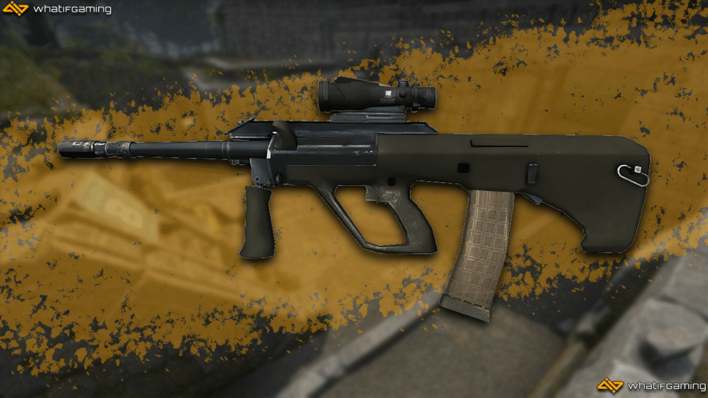 A photo of the AUG weapon in CS:GO.