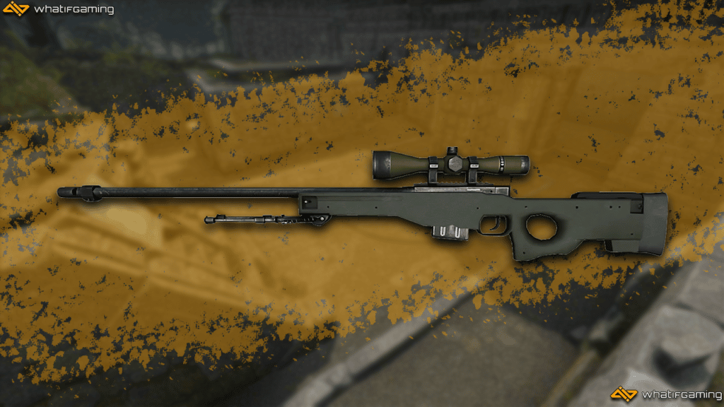 A photo of the AWP weapon in CS:GO.