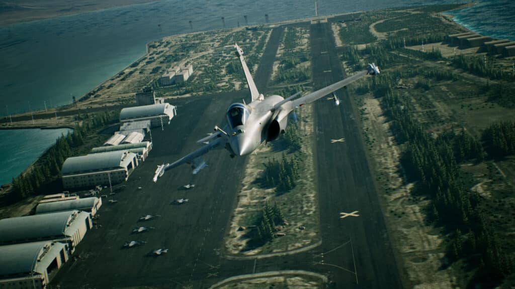 Ace Combat 7 Langit Tangkapan layar yang Tidak Diketahui