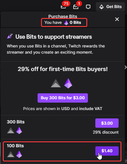 100 Bits, and its pricing