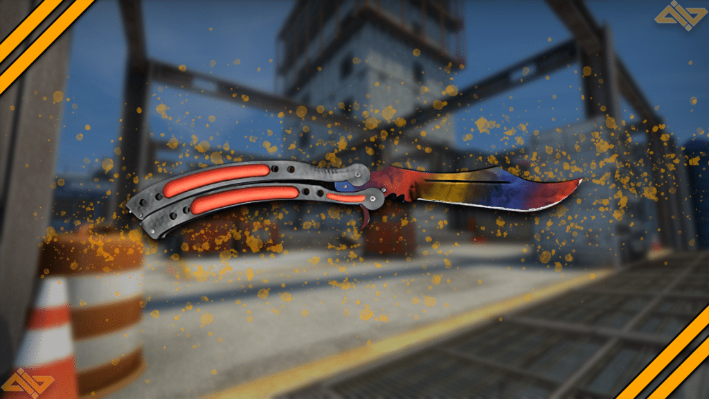 A photo of Butterfly Knife Marble Fade.