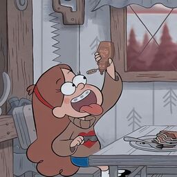 Mabel eating syrup from Gravity Falls matching PFP