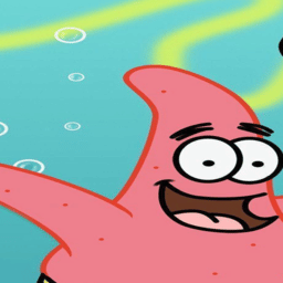 Patrick smiling from Spongebob Squarepants
