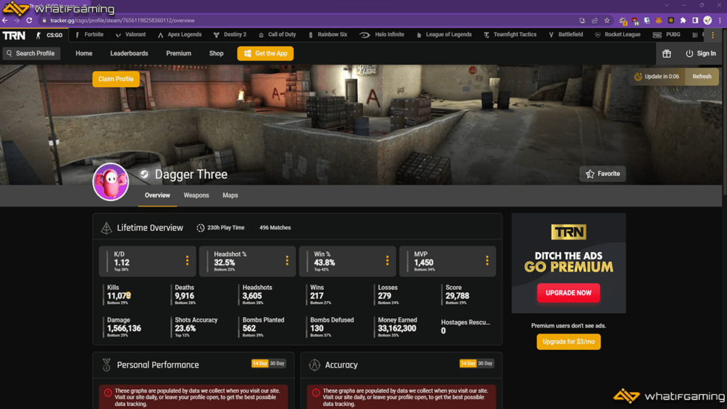 CSGO live stats check trackers sites. Where to check