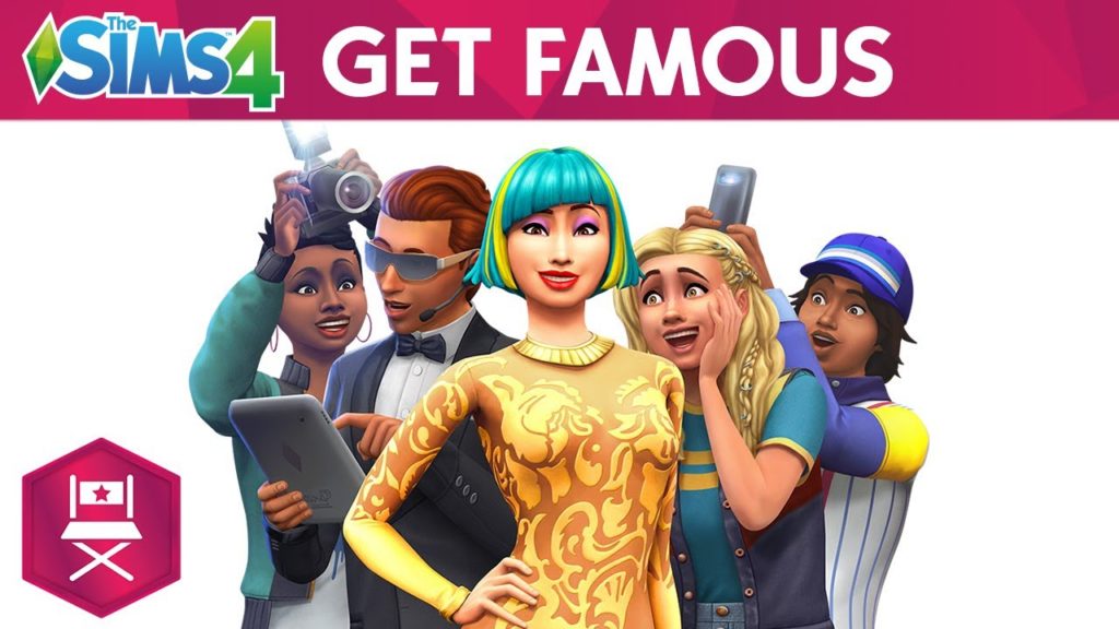 Best Sims 4 expansions - Get Famous poster.
