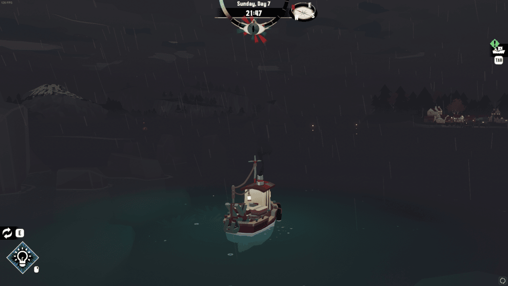 Raining in DREDGE