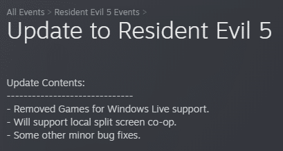 How to play Resident Evil 5 in splitscreen via GFWL version on Steam