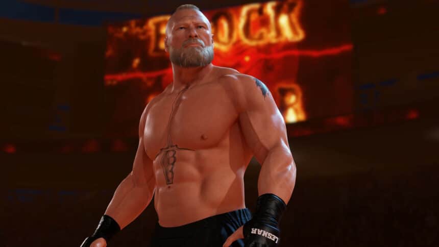 Brock Lesnar in WWE 2K23 Screenshot from Steam