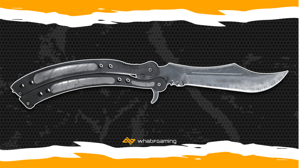 An image of the best CS:GO knife, the Butterfly Knife.