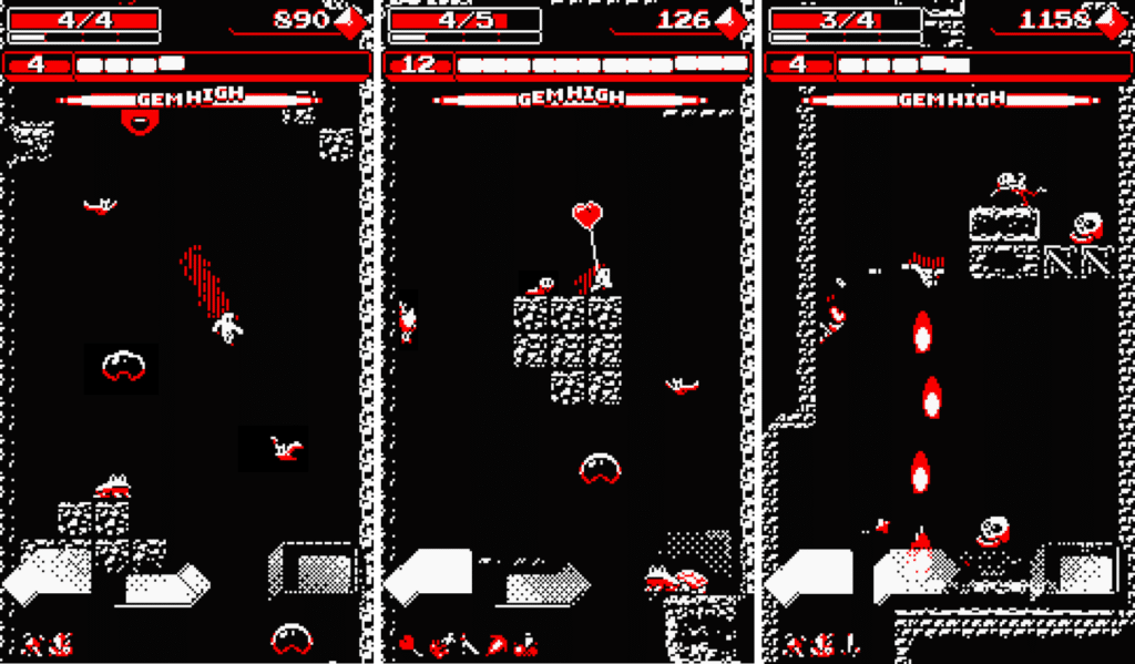 Downwell Gameplay Screenshot