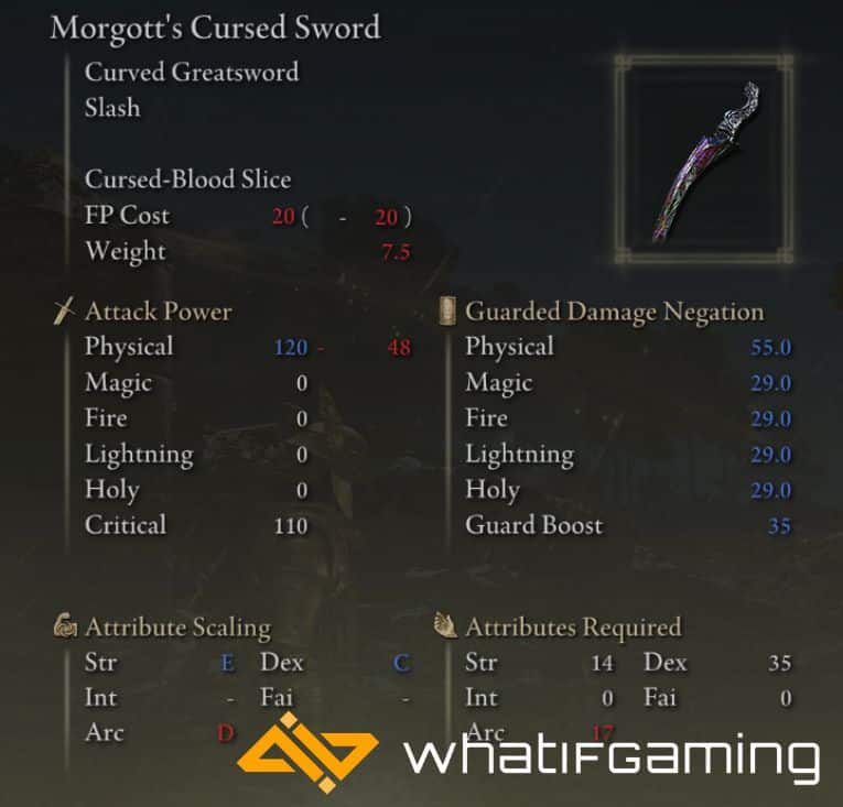 Morgott's Cursed Sword