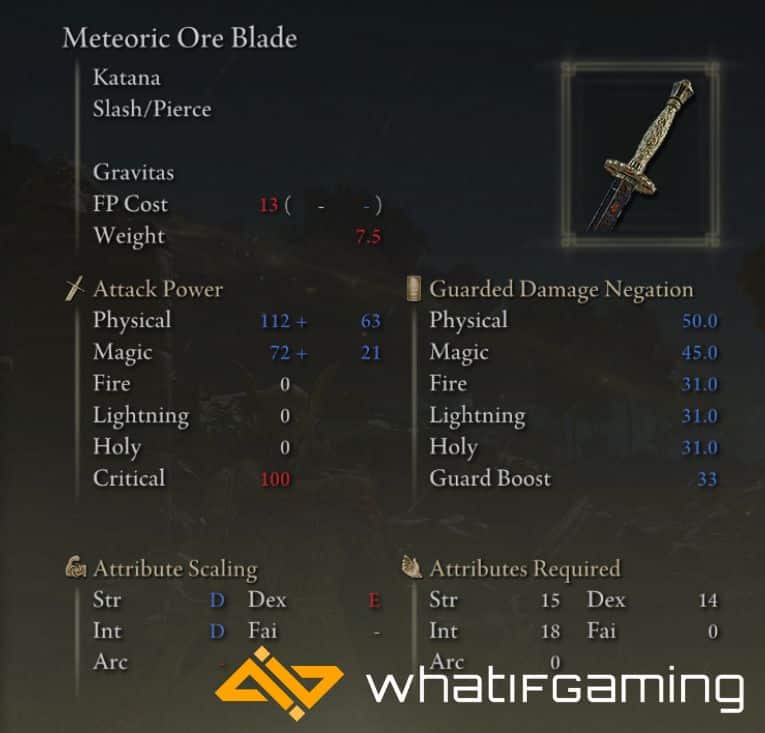 Meteoric Ore Blade